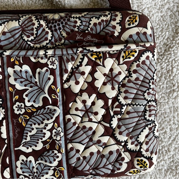 Vera Bradley Slate Blooms hard shell iPad crossbody case bag retired pattern - Picture 2 of 14